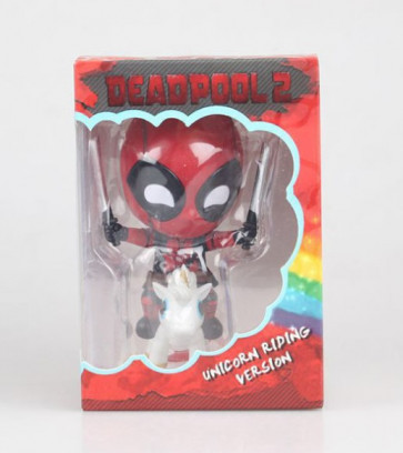Deadpool Riding Unicorn Figure
