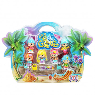 Pinypon Beach Set of 6 Figures