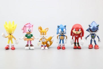 Sonic the Hedgehog Figures Set of 6 Action Figures