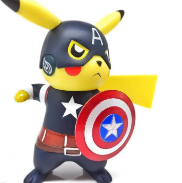Pikachu Captain America Action Figure