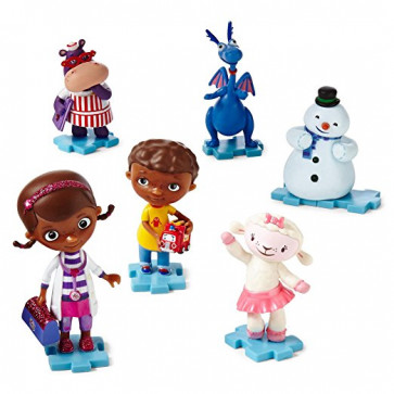 Disney Doc McStuffins 6 Piece Figure Set Figurine Playset Girls