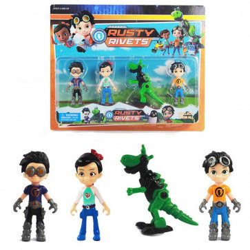 Rusty Rivets 4pc Charcter Figure Set