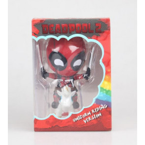 Deadpool Riding Unicorn Figure